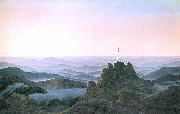 Caspar David Friedrich Morgen im Riesengebirge oil painting